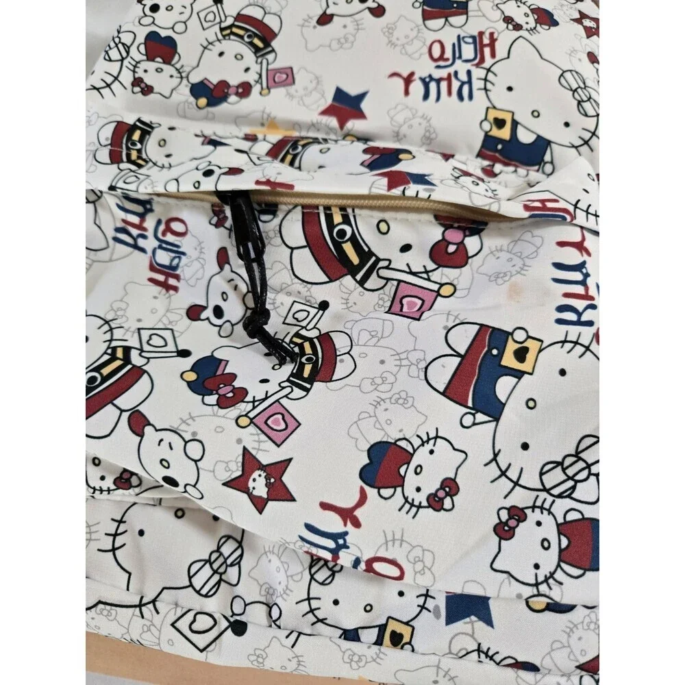 Hello Kitty Cute Printed Graffiti Schoolgirl Bags Large Capacity Backpack